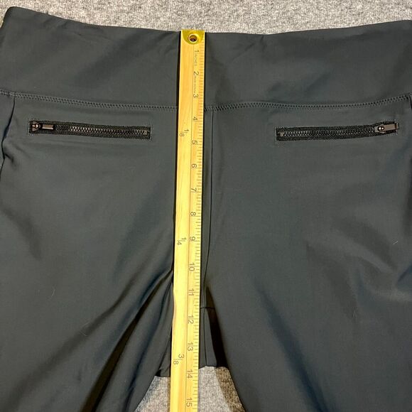 Athleta Stellar Crop Pant Womens XL Grey Ankle Length Zip Pocket Athleisure - Picture 4 of 9